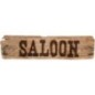 Letrero decoracion Oeste Saloon 60x13 cm
