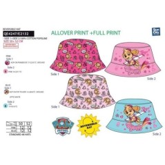 Sombrero Patrulla Canina reversible azul o rosa  QE4247 T50AZ