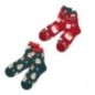 Calcetines navideños rojo o verde 36-41 un par