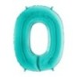 Globo numero Tiffnny azul verdoso 66 cm