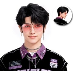 Peluca Kpop demonio