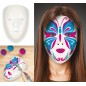 Media careta blanca decorar mujer