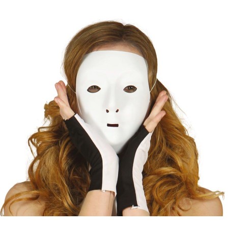Media careta blanca decorar mujer