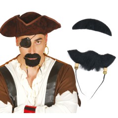 Perilla y bigote negro pirata-El Informal Santander