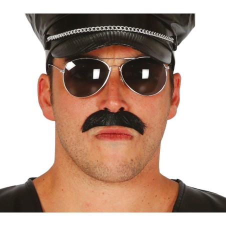 Bigote negro policia