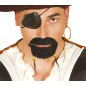 Perilla y bigote negro pirata