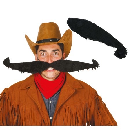 Bigote con elastico 55 cm negro  gigante-El Informal Santander