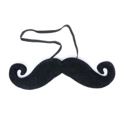 Bigote con elastico 21,5 cm negro grande-El Informal Santander