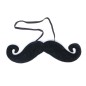 Bigote con elastico 21,5 cm negro grande