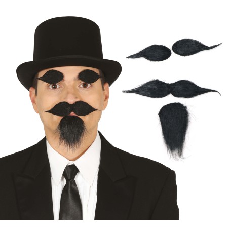 Perilla bigote y cejas negras-El Informal Santander