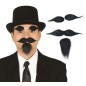 Perilla bigote y cejas negras