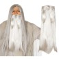 Barba gris extra para gandalf o anciano