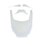Barba bigote y cejas blancas papa noel