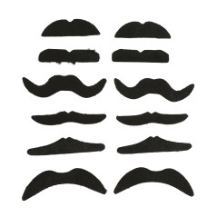 Bigotes surtidos pack de 12 unidades fotocall bodas