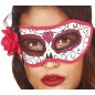 Antifaz catrina rosa dia de muertos