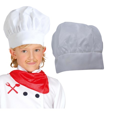 Gorro cocinero infantil blanco master chef para niño-El Informal