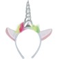 Diadema unicornio plata para mujer