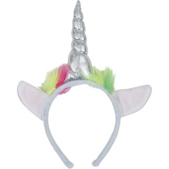 Diadema unicornio plata para mujer-El Informal Santander