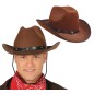 Sombrero vaquero marron cowboy del oeste