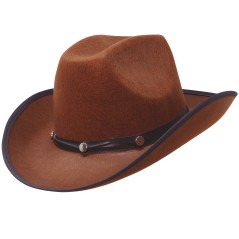 Sombrero vaquero marron cowboy del oeste-El Informal Santander