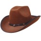 Sombrero vaquero marron cowboy del oeste