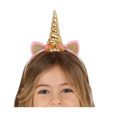 Diadema unicornio oro para niña-El Informal Santander