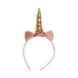 Diadema unicornio oro para niña