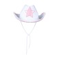 Sombrero vaquero blanco estilo barbie