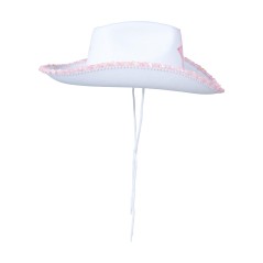 Sombrero vaquero blanco estilo barbie-El Informal