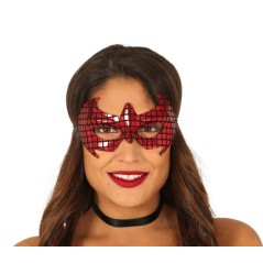 Antifaz rojo spider super heroe