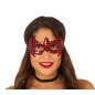 Antifaz rojo spider super heroe