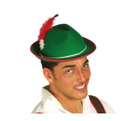 Sombrero tiroles verde robin