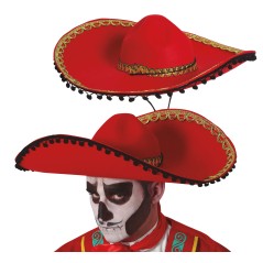 Sombrero mejicano mariachi rojo-El Informal Santander