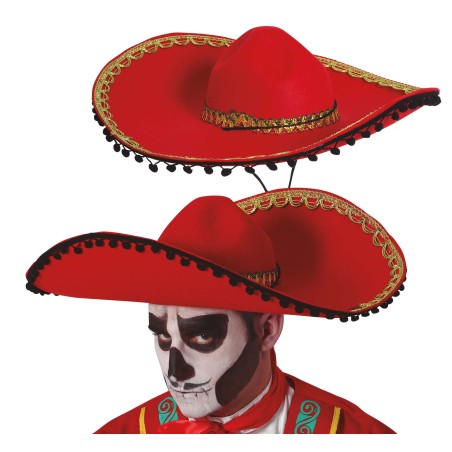 Sombrero mejicano mariachi rojo-El Informal Santander