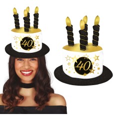 Sombrero velas 40 cumpleaños-El Informal Santander