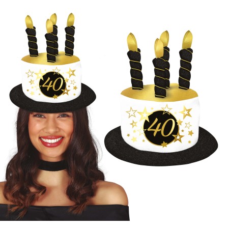 Sombrero velas 40 cumpleaños-El Informal Santander