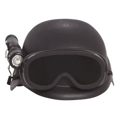 Casco SWAT antidisturbios infantil con linterna
