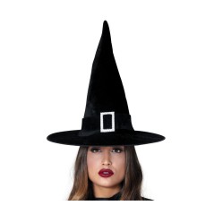 Sombrero harry terciopelo bruja negro-El Informal