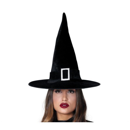 Sombrero harry terciopelo bruja negro-El Informal