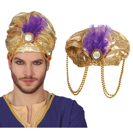 Turbante arabe oro paje-El Informal Santander