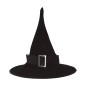 Sombrero harry terciopelo bruja negro