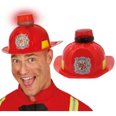 Casco de bombero con luz y sirena-El Informal Santander