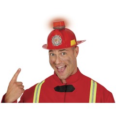 Casco de bombero con luz y sirena-El Informal Santander