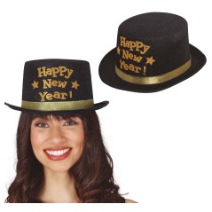 Chistera negra Happy new year-El Informal