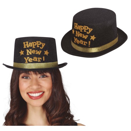 Chistera negra Happy new year-El Informal