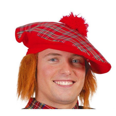 Sombrero escoces con pelo