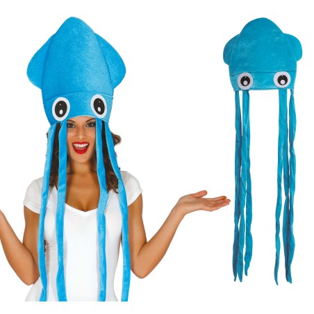 Gorro pulpo azul calamar sombrero-El Informal Santander