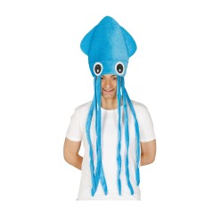 Gorro pulpo azul calamar sombrero