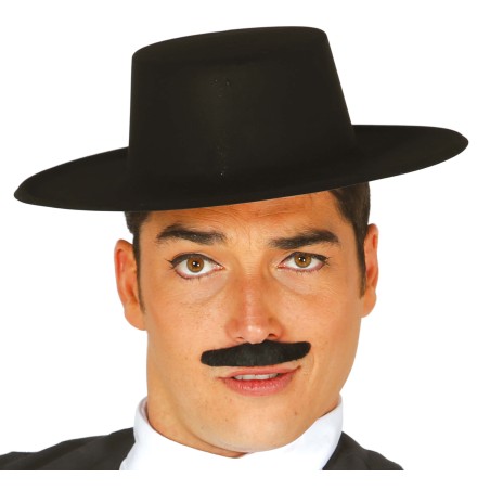 Sombrero cordobes negro flocado-El Informal Santander