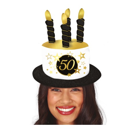 Sombrero velas 50 cumpleaños